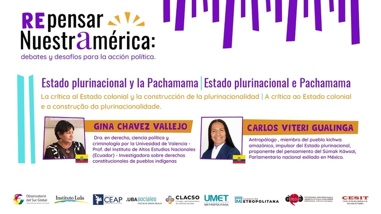 Miércoles, a las 19h: Estado plurinacional y la Pachamama