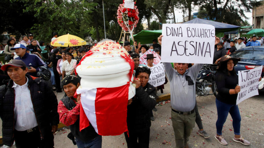 protestas en Perú violencia policial muertos Dina Boluarte