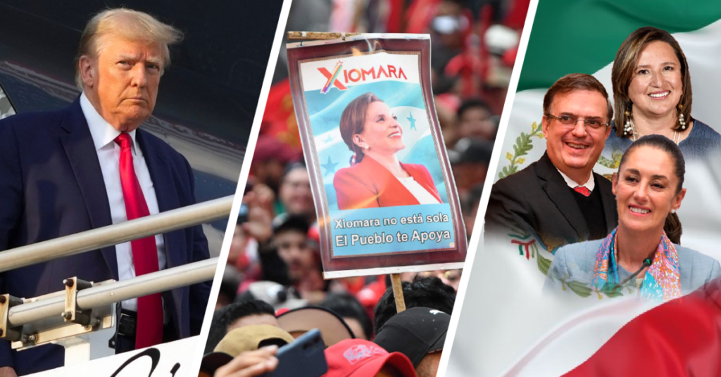 Carrera presidencial en México y Estados Unidos y reforma judicial en Honduras